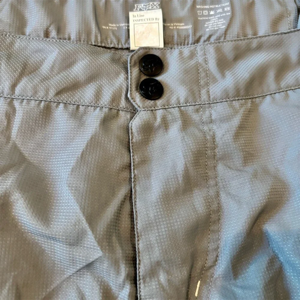 Fox Racing MTB Cargo Trail Shorts Men's Size 38 Gray Mountain Bike Outdoor